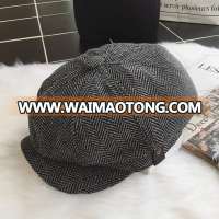 High Quality men's winter beret hat and custom newsboy cap